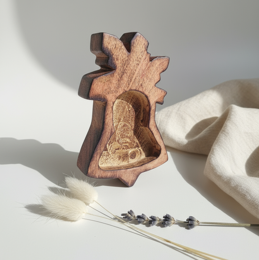 Wooden Christmas Bell Bowl WC023