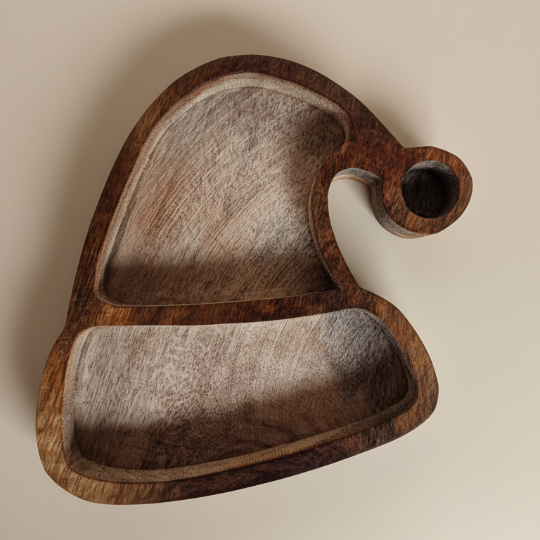 Wooden Santa Cap Bowl WC024