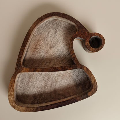 Wooden Santa Cap Bowl WC024