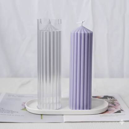 Striped Candle Mold WCM616