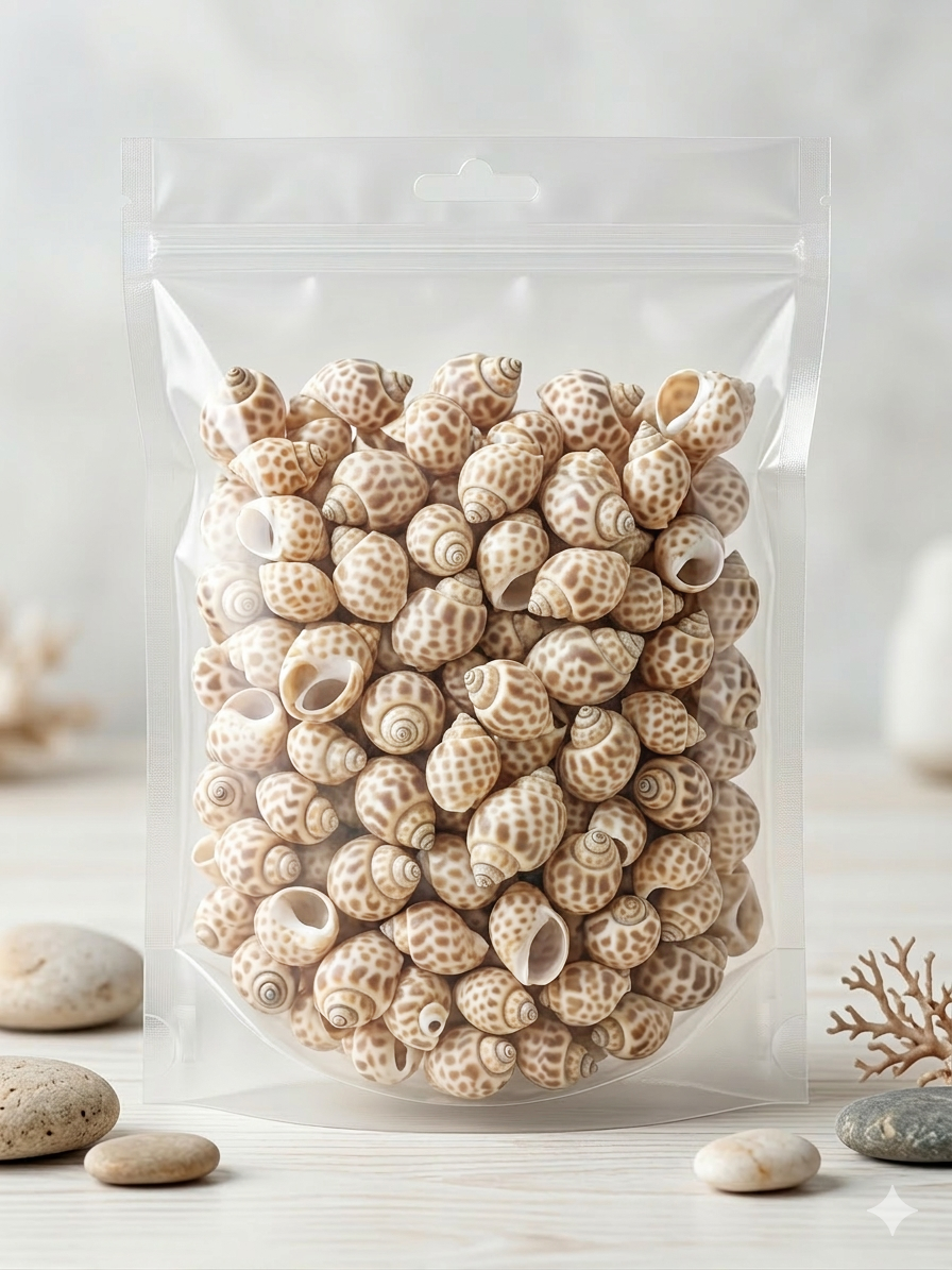 Natural Spiral Sea Shells for DIY Crafts, Resin Art & Decoration (100gm) | ARA038