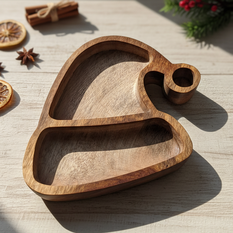 Wooden Santa Cap Bowl WC024