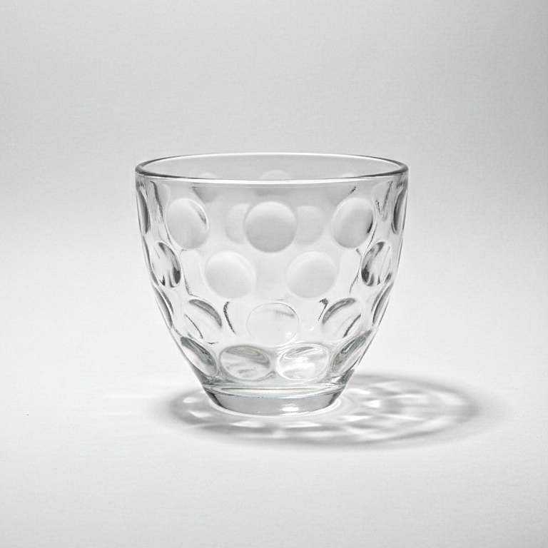 Crystal Clear Glass Candle Cup  180ML (Set Of 6)  | PM415