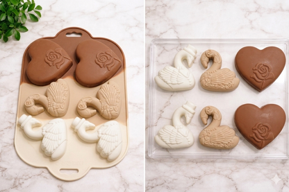 Swan & Heart Shape Silicone Mold | SSM280