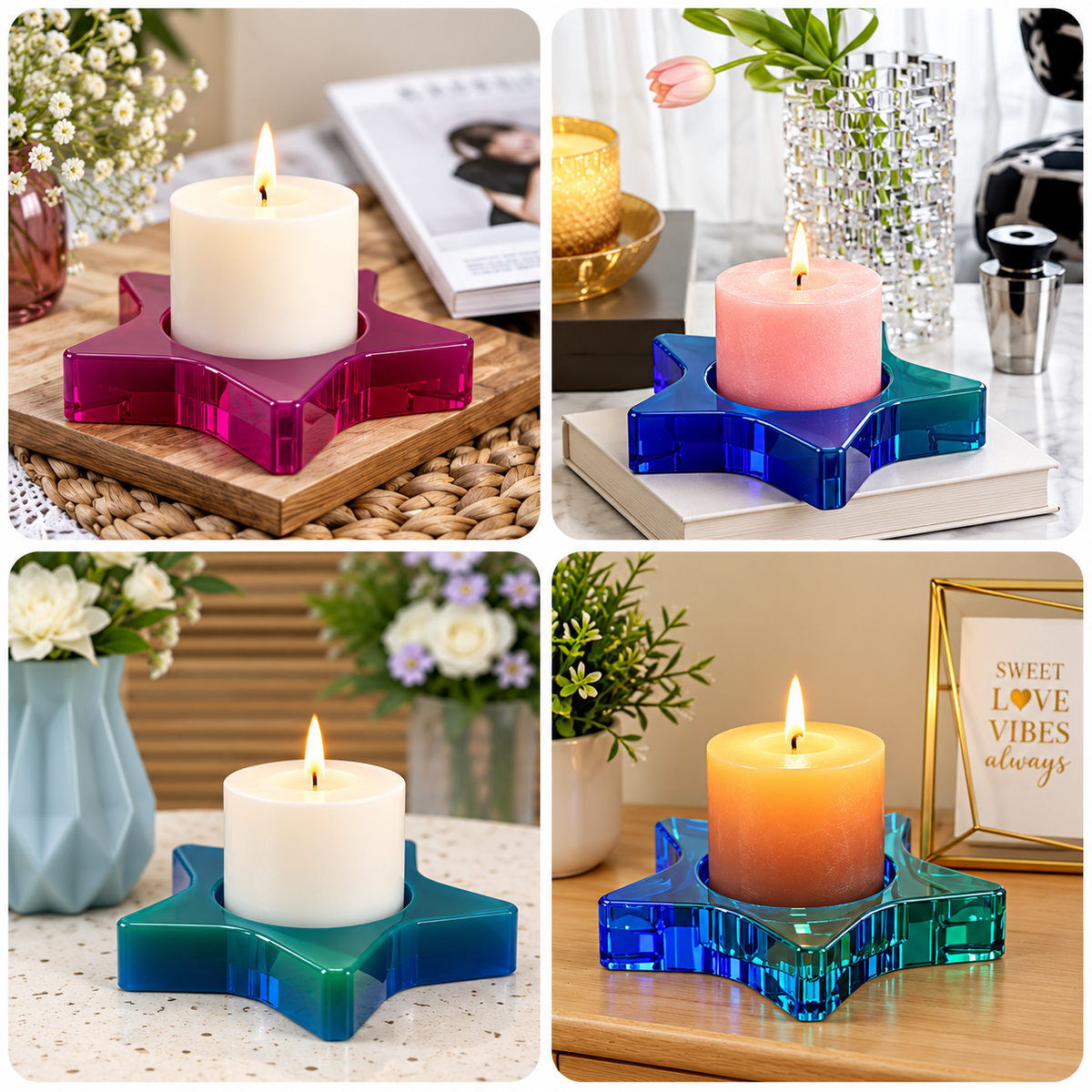Star Tealight Holder Silicone Mold | MLD-ARM597