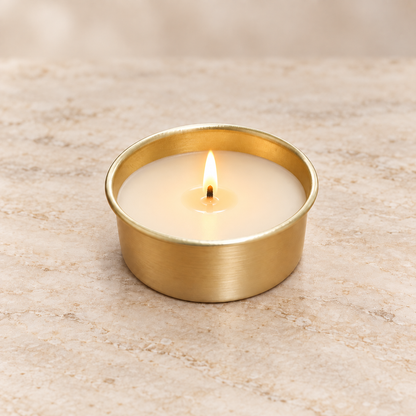 Gold Finish T-Light Metal Urli | HOM-WCT036