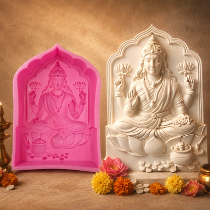 Goddess Lakshmi Wall Hanging Silicone Mold