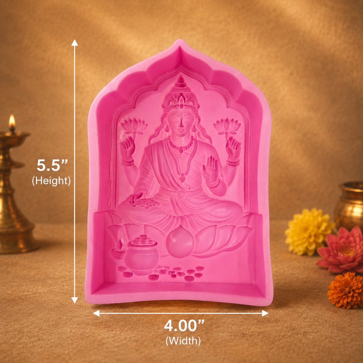 Goddess Lakshmi Wall Hanging Silicone Mold