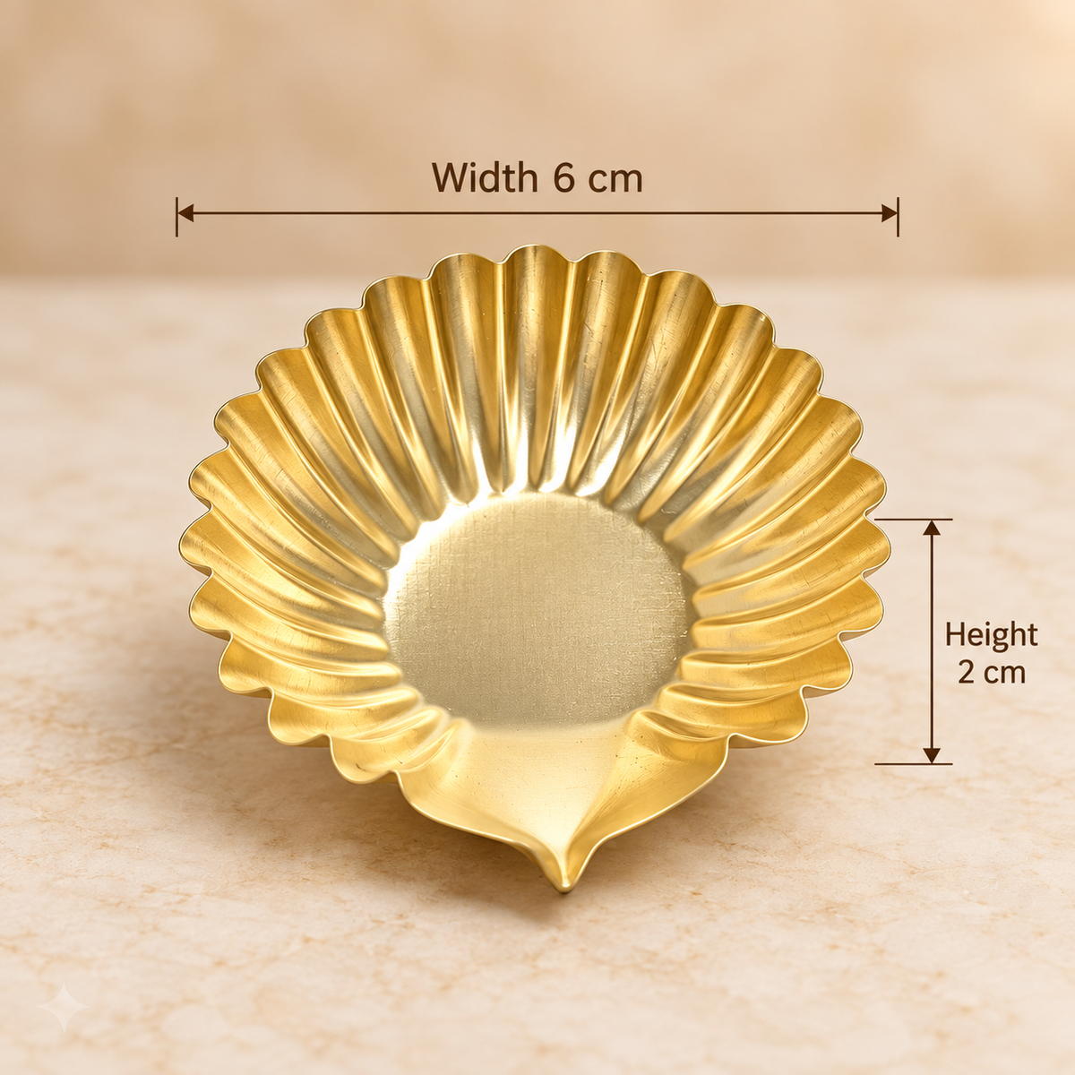 Crinkle / Sunflower Metal Urli Diya | HOM-WCT037