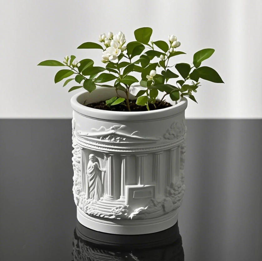 Ancient Frieze Temple Jar ARM411