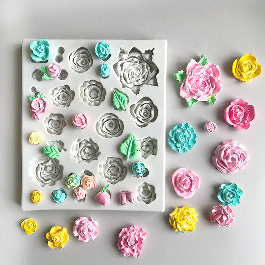 32 Cavity Roses Flower CFM319