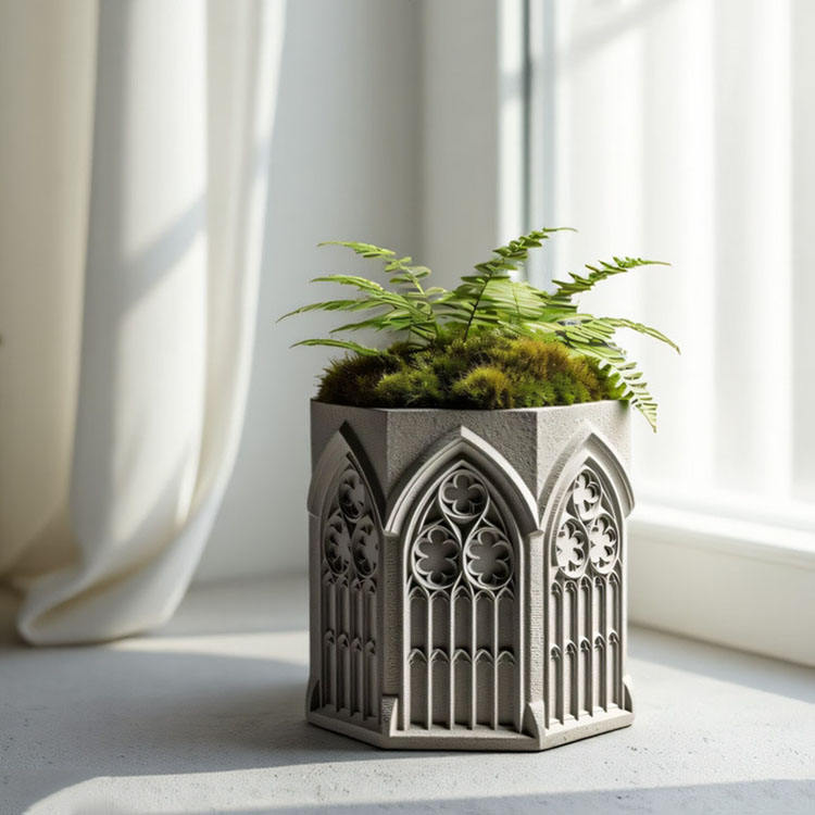 Rose Window Jar Planter ARM434