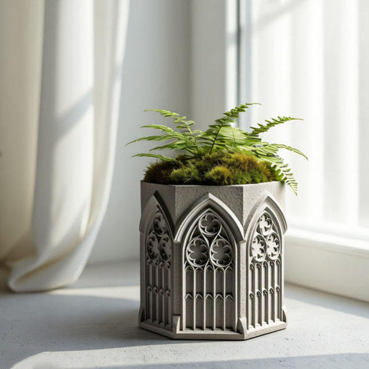 Rose Window Jar Planter ARM434