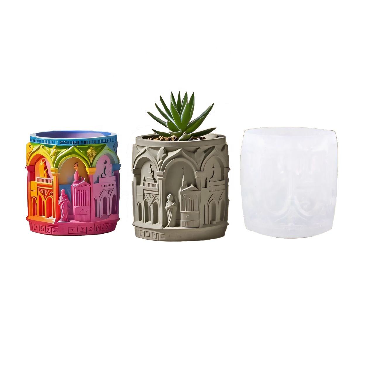 Renaissance Theme Jar Mould ARM419