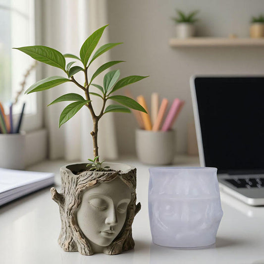 Tree Face Vase Jar Mold ARM450