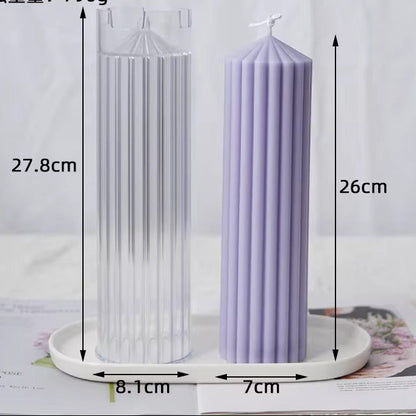 Striped Candle Mold WCM616