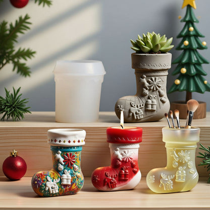 Christmas Gloves Jar Mold ARM432