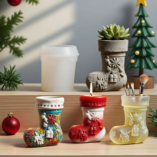 Christmas Gloves Jar Mold ARM432