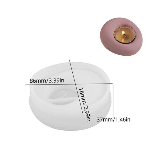 Oval Tea Light Holder Molds ARM397