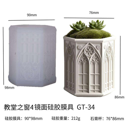 Rose Window Cachepot PLanter ARM437