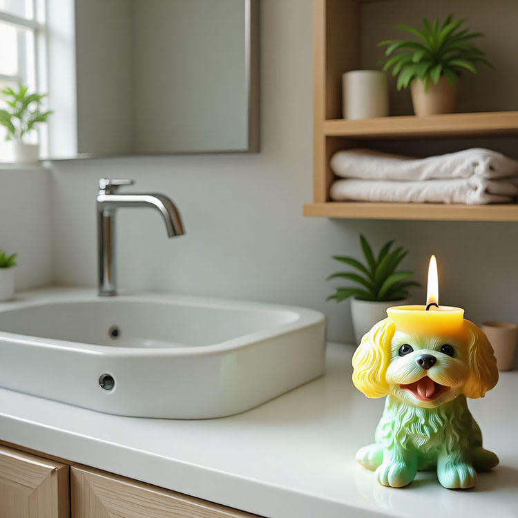 Teddy Dog Vase Jar Mold ARM451