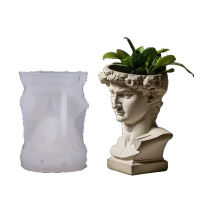 David head planter Jar Mold ARM444