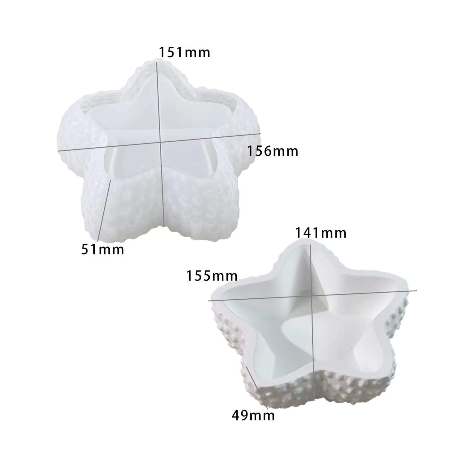 Pebbled Starfish Dish ARM489