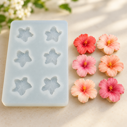 Mini Hibiscus Flower Silicone Mold | MLD-CFM506[own]