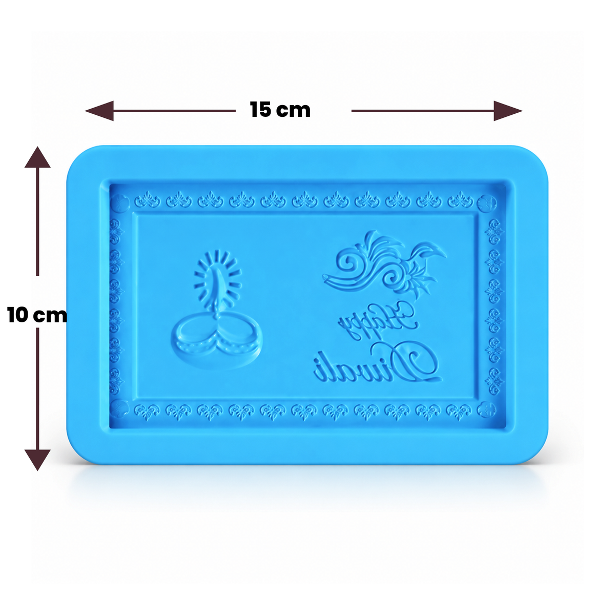 Diya Happy Diwali Chocolate Bar Silicone Mold | MLD- CFM498