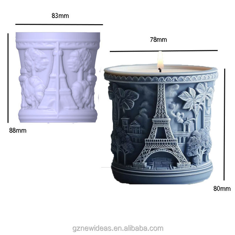 Eiffel Tower Jar Planter Mould ARM439
