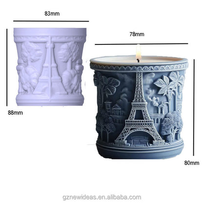 Eiffel Tower Jar Planter Mould ARM439