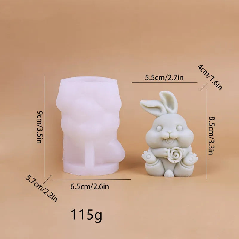Bunny Blossom Candle Molds WCM509
