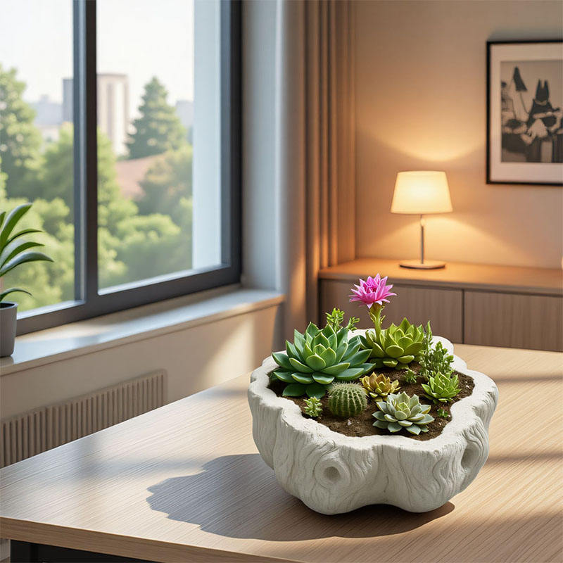 Driftwood Planter Jar Mold ARM452