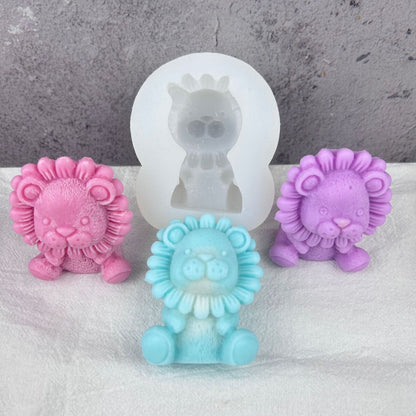 Mini Lion Candle Mold WCM611