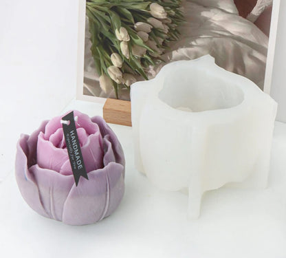 WCM607 3D Tulip Candle Mold