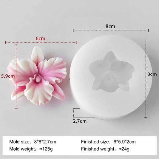 3D Orchid Flower Fondant Mould l CFM406