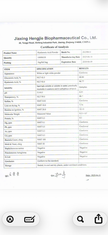 Hyaluronic Acid CH042