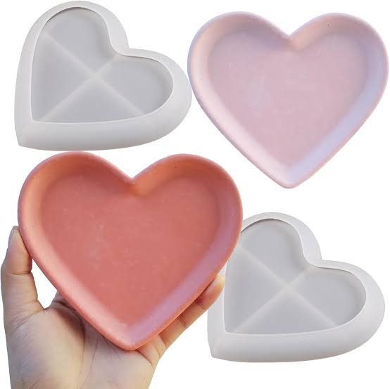 Heart Shape Trinket Tray Silicone Mold | ARM561