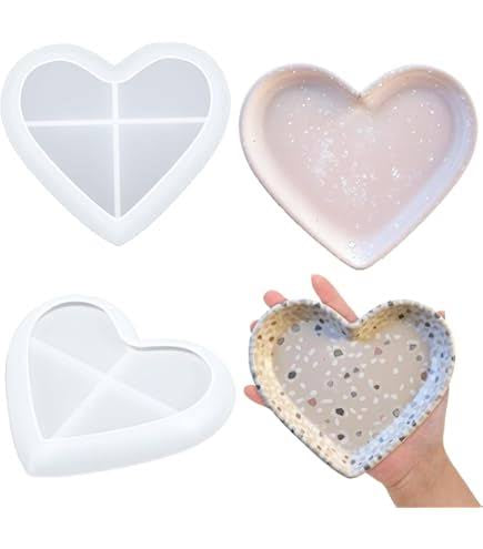 Heart Shape Trinket Tray Silicone Mold | ARM561
