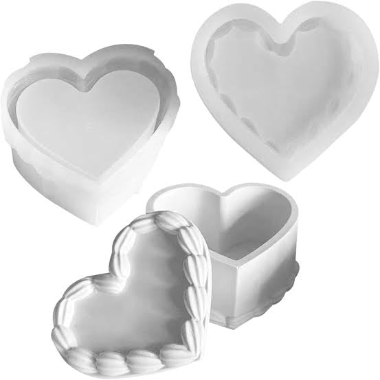 Cake Heart Gift jar Box Silicone Mold | ARM556