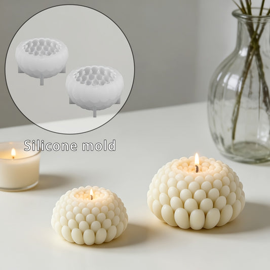 Bubble Flower Candle Silicone Mold