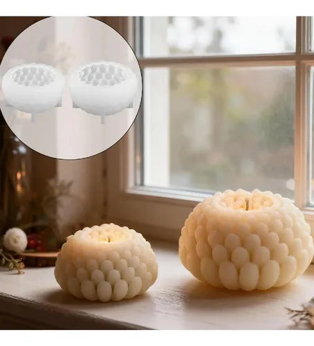 Bubble Flower Candle Silicone Mold