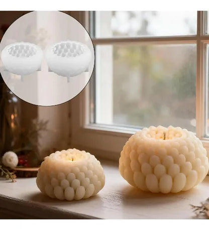 Bubble Flower Candle Silicone Mold