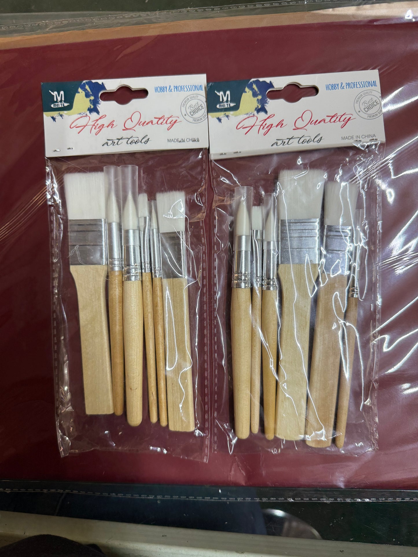 6 Pcs Paint Brush Set – Nylon Hair Art Brushes