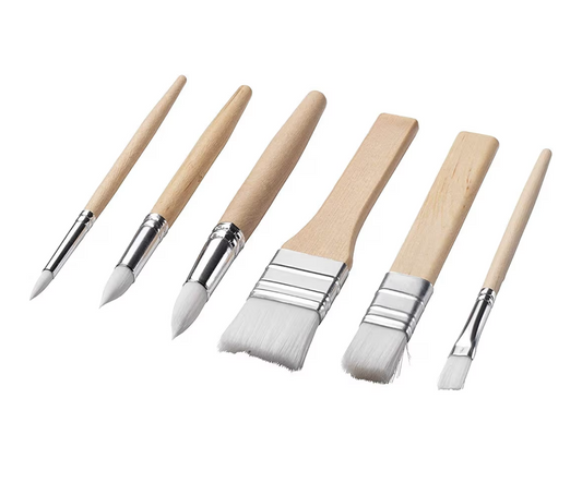 6 Pcs Paint Brush Set – Nylon Hair Art Brushes