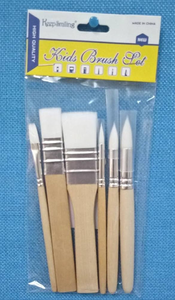 6 Pcs Paint Brush Set – Nylon Hair Art Brushes