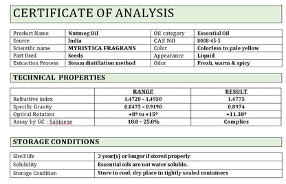 Nutmeg Essential Oil EO017