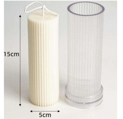 WCM773 Crinkle pillar mold 15cm*5cm
