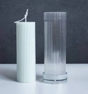 WCM773 Crinkle pillar mold 15cm*5cm