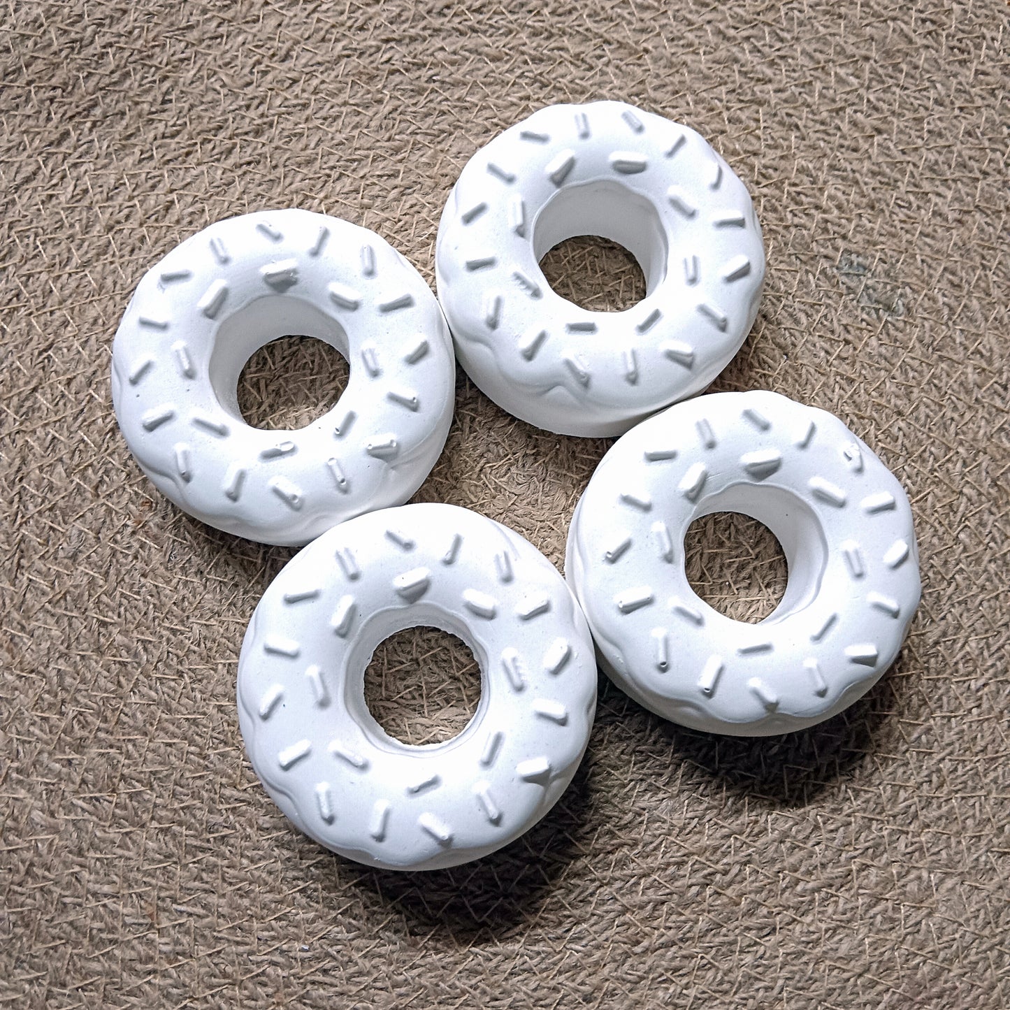 Concrete Donut DIY Craft Piece set of 4| RCP001